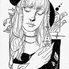 Autorretrato. Traditional illustration, Design, and Portrait Drawing project by Fae Saturno Ávila Vásquez - 05.06.2023