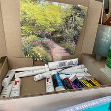 Gouache painting of garden path. Traditional illustration, and Painting project by laconn74 - 05.04.2023
