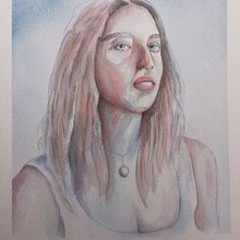 My project for course: Artistic Portrait with Watercolors. Un proyecto de Bellas Artes, Pintura, Pintura a la acuarela y Dibujo de Retrato de giuseppe_m - 07.05.2023