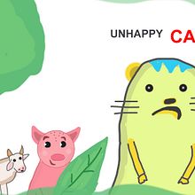 Unhappy Cat - first project of my drawing. Here are what I could do in my final project.. Un projet de Illustration traditionnelle, Conception éditoriale, Dessin, Stor, board, Illustration jeunesse, Narration , et Album illustré de Haly Kann - 07.05.2023