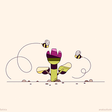 Flowers. Un progetto di Illustrazione tradizionale e Motion graphics di Ana Luiza Batista - 07.05.2023
