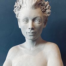 My project for course: Introduction to Clay Figurative Sculpture. Projekt z dziedziny  Sztuki piękne i Rzeźba użytkownika Blossom Young - 08.05.2023