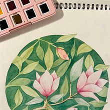 Mi proyecto del curso: Técnicas de acuarela en negativo para ilustración botánica. Un progetto di Illustrazione tradizionale, Pittura ad acquerello e Illustrazione botanica di Paula Muñoz - 08.05.2023