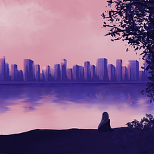 Pink postcard . Traditional illustration, and Digital Illustration project by kingaa_osinskaa - 02.21.2023