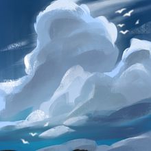 Landscape . Traditional illustration project by Katerina Kokish - 05.09.2023