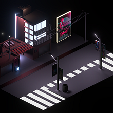 İsometric Street. Un progetto di 3D di Burak Demir - 10.05.2023