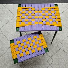 Mijn project van de cursus: Leer vlechttechnieken met touw en creëer kleurrijke stoelen. Design, Arts, Crafts, Furniture Design, Making, and Weaving project by ctes - 05.10.2023