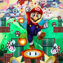 Super Mario Bros - Ilustración Cinematográfica . Un projet de Design , Illustration traditionnelle, Publicité , et Animation de Edson Horacio Camarillo - 10.05.2023