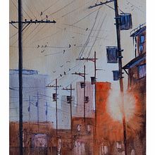 Pintura expressiva co aguarela - de Reha Sakar . Seni Rupa, Lukisan, Dan Lukisan Cat Air proyek oleh Dinis Ponteira - 05.11.2023