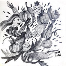 Frutal. Traditional illustration, Creativit, Drawing, and Children's Illustration project by Diana Carmona - 05.11.2023