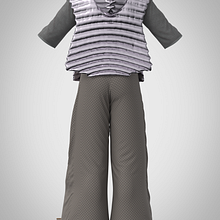 Meu projeto do curso: Design de moda streetwear digital com CLO 3D e Cinema 4D. Animation, Character Animation, 3D Animation, Fashion Design, and 3D Modeling project by Douglas Amorim - 05.01.2023