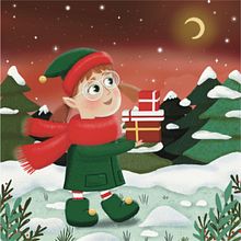 My project for course: Online Portfolio for Children’s Book Illustrators. Cozy Christmas Tale Picture Book. Traditional illustration, Editorial Design, Stor, board, Portfolio Development, Children's Illustration, Narrative, Management, Productivit, and Picturebook project by Elena G. - 05.09.2023