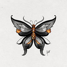 My project for course: Artistic Tattoo Design with Golden Effects in Procreate. Un projet de Illustration traditionnelle, Illustration numérique , et Conception de tatouage de jmellopacheco - 12.05.2023