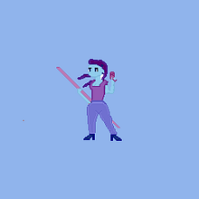 Meu projeto do curso: Introdução ao desenho de personagens em pixel art. Un projet de Conception de personnages, Jeux vidéo, Pixel art , et Conception de jeux vidéo de triss - 05.03.2023