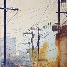 Mein Abschlussprojekt für den Kurs: Expressive Aquarellmalerei: Erstelle ansprechende Illustrationen. Un progetto di Belle arti, Pittura e Pittura ad acquerello di Katja Bader - 12.05.2023