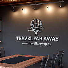 Diseño de logotipo para “Travel far away", una agencia de viajes de Tarragona especializada en viajes hechos a medida por todo el mundo: viajes de novios, safaris, rutas en coche o caravana, etc… . Un proyecto de Estrategia de marca						, Diseño de logotipos, Br e ing e Identidad de Alejandro Prieto Jaime - 13.05.2023