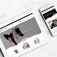 Diseño de logotipo y página web para Millennium dance Project, una empresa dedicada a las enseñanzas de danza y otros servicios artísticos ubicada en Barcelona.  Está dirigida por una directora artística, bailarina, coreógrafa e intérprete. . Un proyecto de Estrategia de marca						, Br, ing e Identidad y Diseño de logotipos de Alejandro Prieto Jaime - 13.05.2023