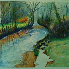 My project for course: Painting Realistic Watercolor Landscapes. Un proyecto de Pintura a la acuarela de Mária Zselinszky - 13.05.2023