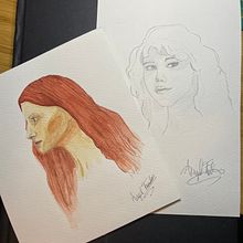 Mon projet du cours : Carnet de portraits : explorez le visage humain. Sketching, Drawing, Portrait Drawing, Artistic Drawing, and Sketchbook project by Marjolaine Fuentes - 05.13.2023
