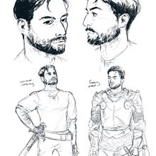 Redraws of Old Fantasy Characters. Traditional illustration project by Grace Marshall - 05.14.2023