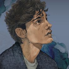 My project for course: Illustrated Portraits with Procreate. Un projet de Illustration traditionnelle, Illustration vectorielle, Illustration numérique , et Dessin de portrait de white101pig - 14.05.2023