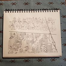 Wombats at work. Een project van Aquarelschilderen,  Tekening, Tekening met potlood y Traditionele illustratie van Kai Möller - 14.05.2023