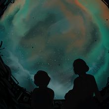 Cosmic Whaling . Traditional illustration project by Micah - 05.14.2023