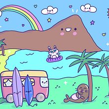 My project for course: Designing Kawaii Worlds: Spread Joy Through Illustration. Character Design, Digital Illustration, and Manga project by Jessica Morris - 05.14.2023