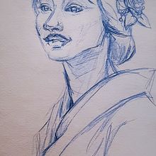 My project for course: Portrait Sketchbooking: Explore the Human Face. Projekt z dziedziny Sketching,  R, sunek, Portret,  R, sunek art, st, czn i Sketchbook użytkownika be_shore - 13.05.2023