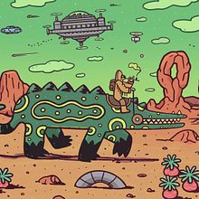 WOMADS  Ein Projekt aus dem Bereich Traditionelle Illustration, Grafikdesign und Editorial Illustration von Daniel Pérez Ramos - 15.05.2023