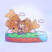 Mi proyecto del curso: Pequeño mundo de Taiyakis . Design de caractere, Ilustrație digitală și Manga de Mariagabriela Santoyo - 05.15.2023