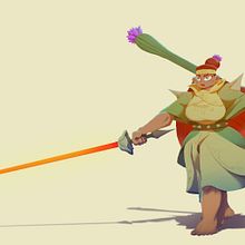 My project for course: Fantasy Character Design in Procreate. Traditional illustration, Character Design, Digital Illustration, Digital Drawing, and Digital Painting project by Antonin HABLET - 05.15.2023