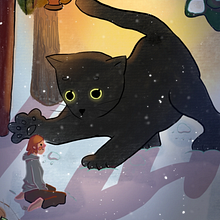 El bosque De Los Gatos. Un proyecto de Ilustración tradicional, Creatividad con niños e Ilustración digital de Michelle Bracho - 15.05.2023