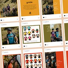 Mi proyecto del curso: Diseño de feed de Instagram con Canva para marca de ropa de ciclismo. Graphic Design, Marketing, Social Media, Instagram, and Digital Design project by Alba CB - 05.14.2023