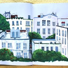 My project for course: Travel Sketchbook Illustration with Gouache. Projekt z dziedziny  Malarstwo,  R, sunek, Sketchbook i Malowanie gwaszami użytkownika Sachika Iwata - 16.05.2023