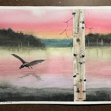 My project for course: Atmospheric Landscapes in Watercolor  Ein Projekt aus dem Bereich Bildende Künste, Malerei und Aquarellmalerei von Amy Adams - 16.05.2023