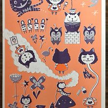 Mon projet du cours : Illustration d'une histoire dans le style kawaii. Traditional illustration, Character Design, Digital Illustration, and Manga project by Laurence Gonry Spacepafpaf - 05.10.2023