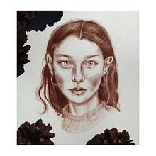Portret jedną kredką. Colored Pencil Drawing project by Weronika Anna Połtyn - 04.25.2023