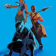 Wakanda Forever Issue 1 . Ilustrație tradițională de Afua Richardson - 02.01.2023