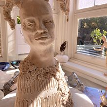 My project for course: Introduction to Clay Figurative Sculpture. Fine Arts, and Sculpture project by amusemermaid - 05.17.2023