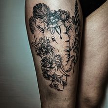 Mein Abschlussprojekt für den Kurs: Tätowiertechniken: Schattierung mit Peppershade. Ilustração tradicional, e Desenho de tatuagens projeto de Bianca Maye - 17.05.2023