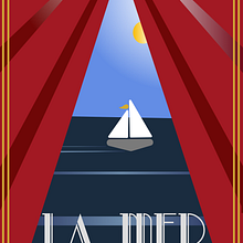 Mon projet du cours : Illustration numérique style art déco. Un proyecto de Ilustración tradicional, Bellas Artes, Diseño de carteles e Ilustración digital de Costisella Anne - 16.05.2023