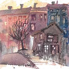 Mein Abschlussprojekt für den Kurs: Expressive Aquarellmalerei: Erstelle ansprechende Illustrationen. Fine Arts, Painting, and Watercolor Painting project by Franz Habermacher - 05.16.2023