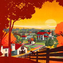 Someplace Upstate. Un proyecto de Ilustración tradicional, Diseño de carteles y Dirección de arte de Ink Bad Company - 18.05.2023