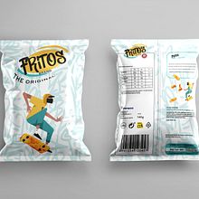 REDISEÑO PACKAGING FRITOS ESTILO URBAN. Projekt z dziedziny Design, Trad, c, jna ilustracja i Projektowanie graficzne użytkownika rutfmorell - 18.05.2023