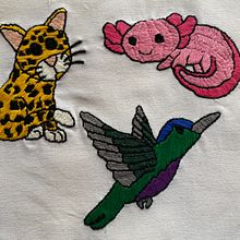 Mi proyecto del curso: Bordado contemporáneo con puntos tradicionales mexicanos. Artesanato, Bordado, Tecido, e Design têxtil projeto de María Guadalupe García Villegas - 18.05.2023