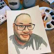 My project for course: Contemporary Portraiture in Watercolor. Fine Arts, Painting, Watercolor Painting, and Portrait Drawing project by Lyndsay Stephenson - 05.18.2023