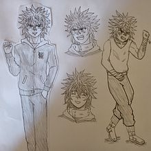 Mi proyecto del curso: Creación de personajes manga mi personaje tyler. Ilustração tradicional, Design de personagens, Comic, e Mangá projeto de Victor Ernesto Inciso Mayoria - 18.05.2023