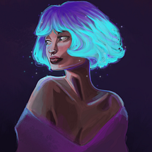 Firefly princess. Traditional illustration project by Angelica Borrero Chinchilla - 05.18.2023