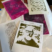Monoprints on paper. Un proyecto de Estampación de Stephen Bardin - 19.05.2023
